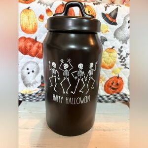 Rae Dunn Dancing Skeleton Tall Canister